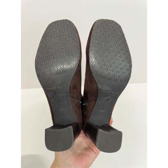 Donald J. Pliner Cattie Bootie Size 6.5 Brown Block Heel Round Toe Boots NEW - Picture 9 of 10